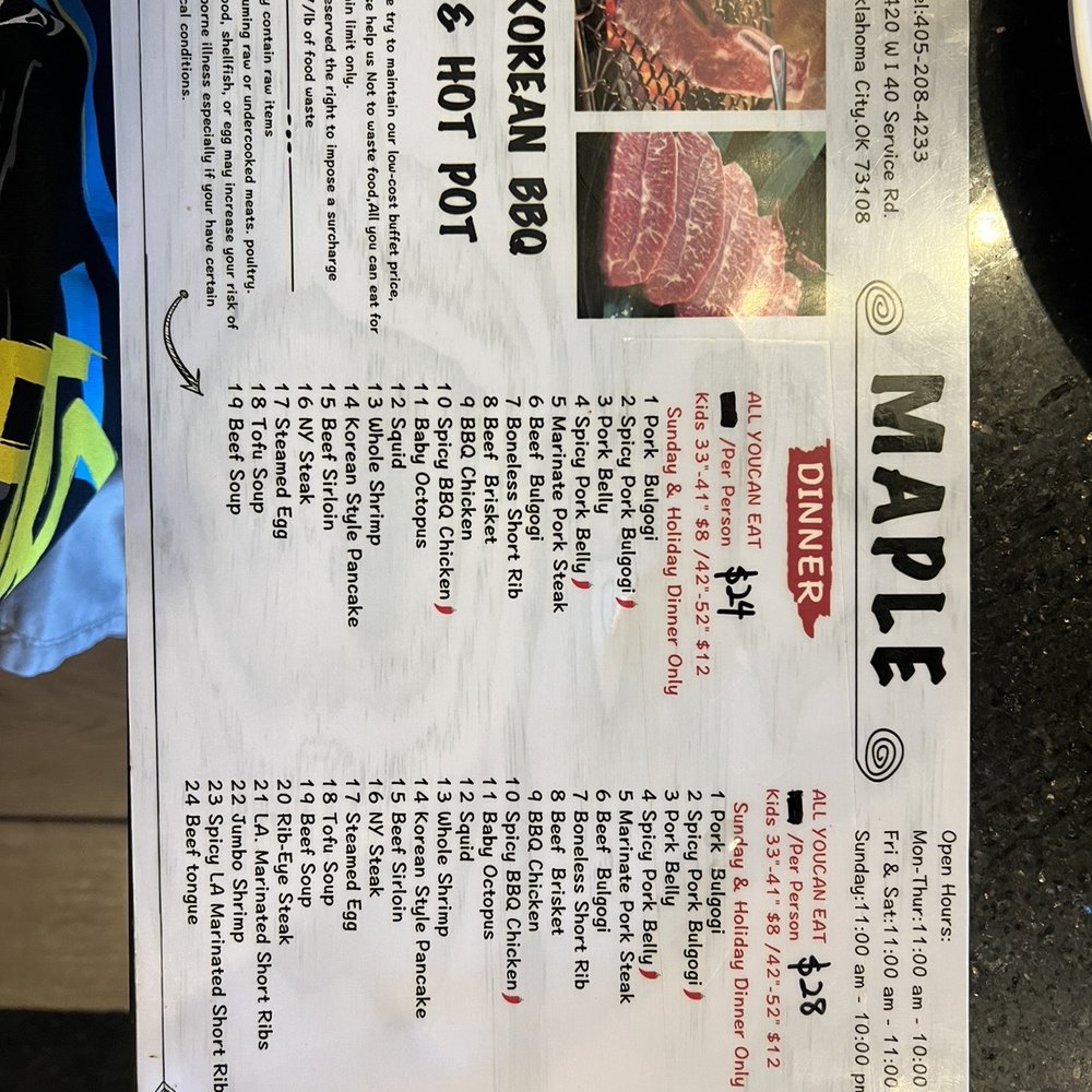 Maple Korean BBQ - Barbeque Near Me - Oklahoma City, Oklahoma Maple Korean BBQ - Barbeque Near Me - Oklahoma City, Oklahoma