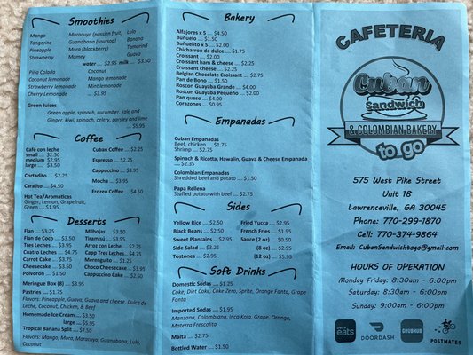 Menu photo 8 Cuban Sandwich Lawrenceville, GA Menu photo 8 Cuban Sandwich Lawrenceville, GA