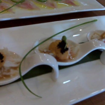 Kata Robata - Uni and King crab spoons - Sushi Bars Near Me - Houston, Texas