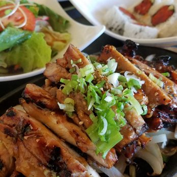 Sapporo Sushi - Chicken teriyaki dinner with spicy tuna rolls. - Sushi Bars Near Me - Menifee, California