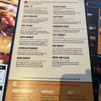 Ford's Garage Novi - Menu - Burgers Near Me - Novi, Michigan Ford's Garage Novi - Menu - Burgers Near Me - Novi, Michigan