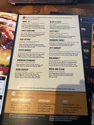 Menu photo 1 Ford's Garage Novi Novi, MI Menu photo 1 Ford's Garage Novi Novi, MI