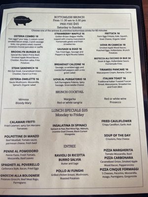 Menu photo 1 Osteria Brooklyn Queens, NY