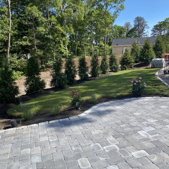 Landscaping Irrigation Cape Cod - Look haw pretty the patio is !! And those trees for privacy - Landscaping Near Me Landscaping Irrigation Cape Cod - Look haw pretty the patio is !! And those trees for privacy - Landscaping Near Me