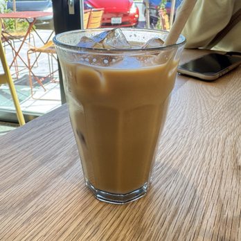 Backhaus - Burlingame - Iced Vanilla Latte with Oatmilk - Bakeries Near Me - Burlingame, California Backhaus - Burlingame - Iced Vanilla Latte with Oatmilk - Bakeries Near Me - Burlingame, California