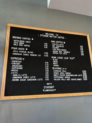 Menu photo 1 Strange Matter Coffee Lansing, MI Menu photo 1 Strange Matter Coffee Lansing, MI