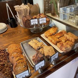 a variety of baked goods