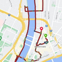 Bike the Burgh Tours - Starting point was the same as end point, I forgot to start my watch on time. 7 mile route.