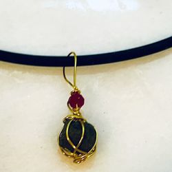 Lucky Sea Glass Jewelry - Iceland lava rock