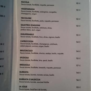 Gusto - Pizza menu - Italian Near Me - Paris, 75 Gusto - Pizza menu - Italian Near Me - Paris, 75