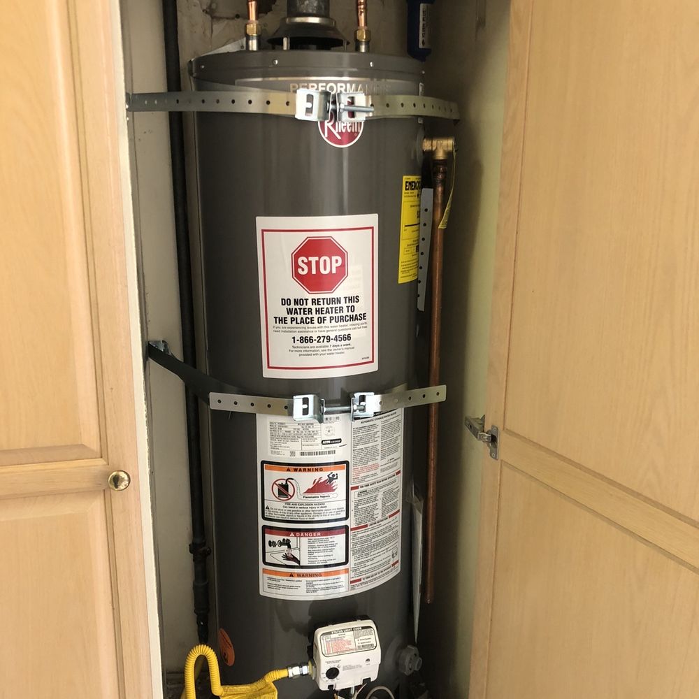 New water heater New water heater