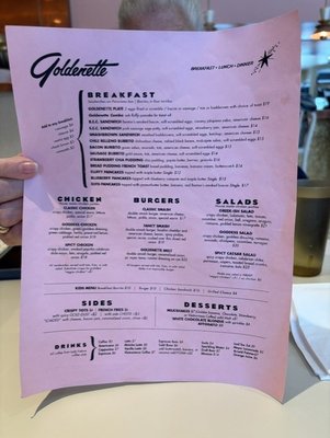 Menu photo 2 Goldenette San Francisco, CA