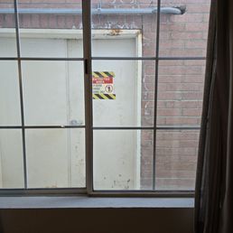 My Room with a view..This place should be destroyed and someone with real money should rebuild. My Room with a view..This place should be destroyed and someone with real money should rebuild.