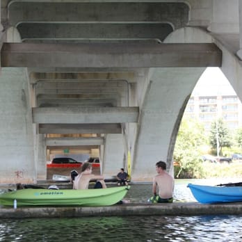 Barton Springs Pool - Under the bridges, many rest to enjoy the breeze and conversate. - Swimming Pools Near Me - Austin, Texas