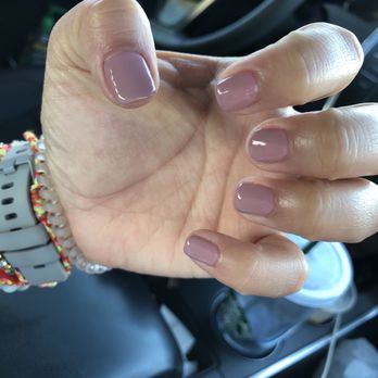 Blush - Mauve in different lighting - Nail Salons Near Me - Richardson, Texas
