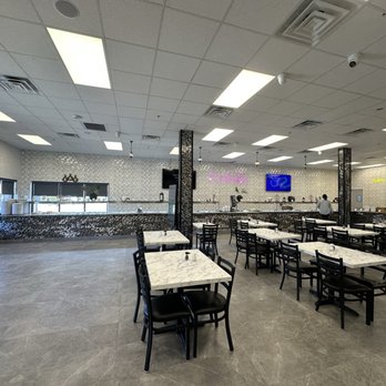 Dimassi’s Mediterranean Buffet - Inside seating area and buffet - Mediterranean Near Me - Mesquite, Texas