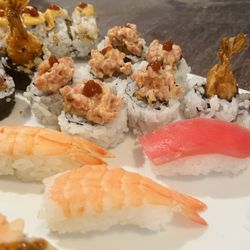 Sunrise Supermarket - Homemade Sushi using ingredients from the market.