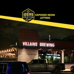 Ideas Printing and Signs - Custom neon signs designed, manufactured and installed by the team at Ideas printing. Sign permits pulled in the city of Anaheim