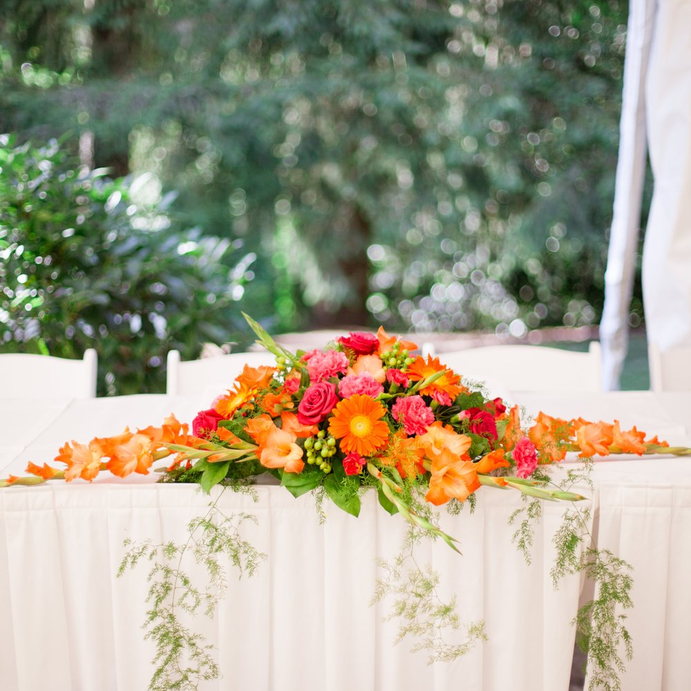 A Floral Affair - Head table centerpiece. - Florists Near Me - Oregon City, Oregon A Floral Affair - Head table centerpiece. - Florists Near Me - Oregon City, Oregon
