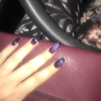 New Top Nail - Changes color based on temperature. Yes, I stuck my nail in my mouth to test it - Nail Salons Near Me - Sandy Springs, Georgia