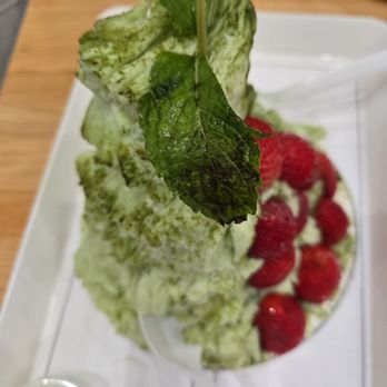 Oakobing - Matcha & strawberry bingsoo - Shaved Ice Near Me - Los Angeles, California Oakobing - Matcha & strawberry bingsoo - Shaved Ice Near Me - Los Angeles, California