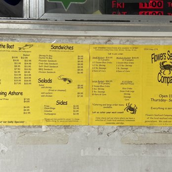 Flowers Seafood - Menu - Seafood Near Me - Edisto Island, South Carolina Flowers Seafood - Menu - Seafood Near Me - Edisto Island, South Carolina