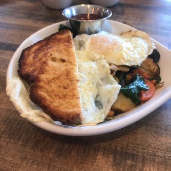 Cafe 13 - Cafe 13 Hash with gf bread (are the other half already ) - Coffee & Tea Near Me - Golden, Colorado