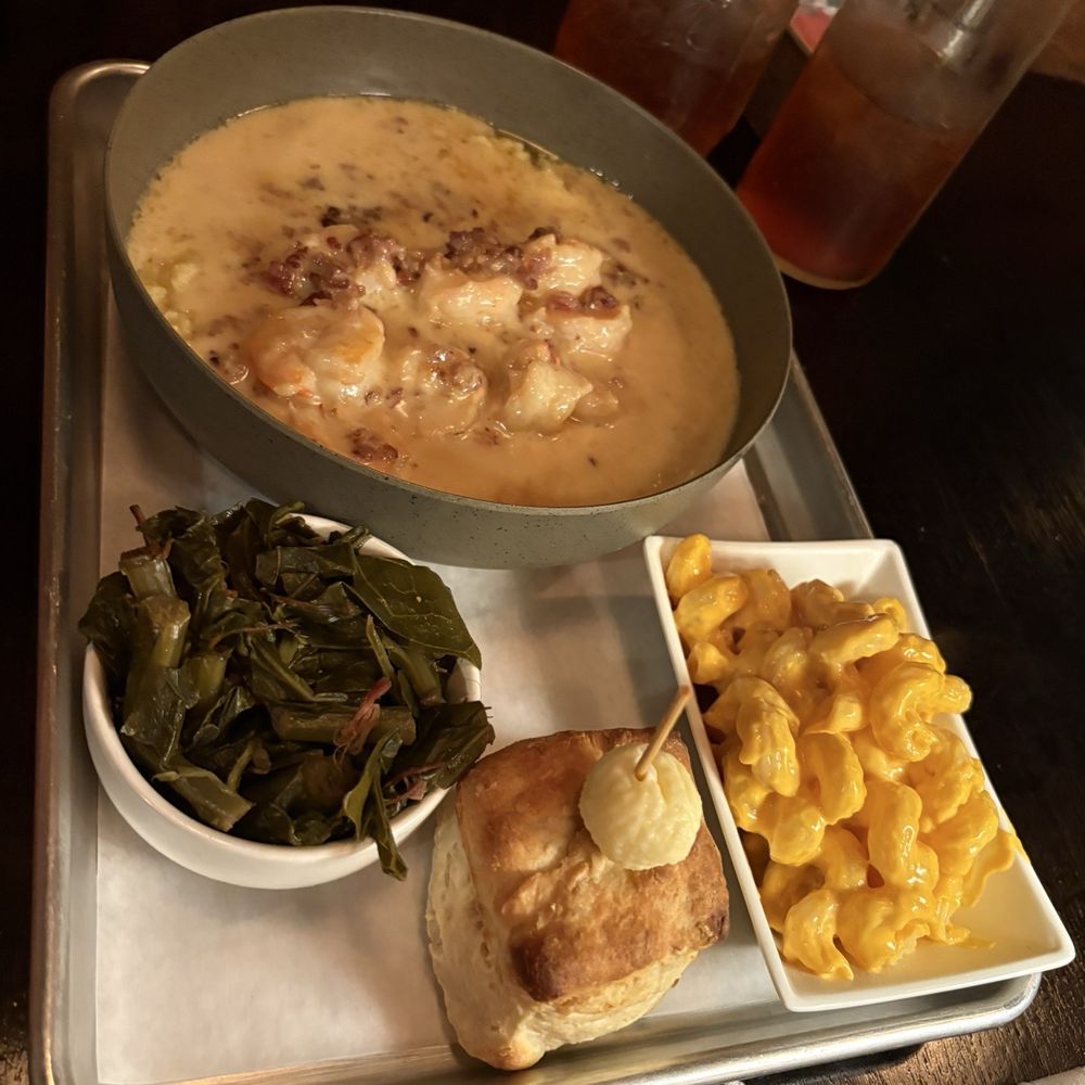 Annie O's Kitchen - Shrimp n grits, collard greens and Mac n cheese - Southern Near Me - Hilton Head Island, South Carolina Annie O's Kitchen - Shrimp n grits, collard greens and Mac n cheese - Southern Near Me - Hilton Head Island, South Carolina