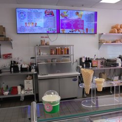 Digital menu board.