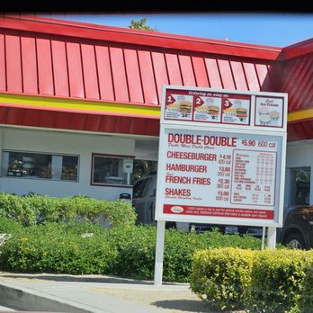 In-N-Out Burger - Their drive thru menu July 2024 - Burgers Near Me - North Hollywood, California