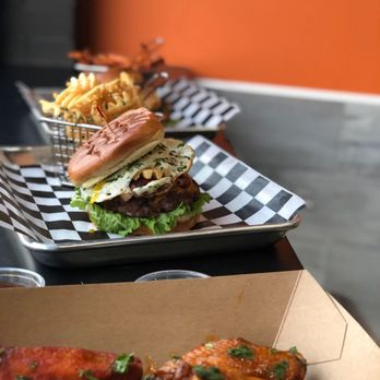 AwesomeSauce - Royal burger in middle, waffle fries after that - Burgers Near Me - Astoria, New York