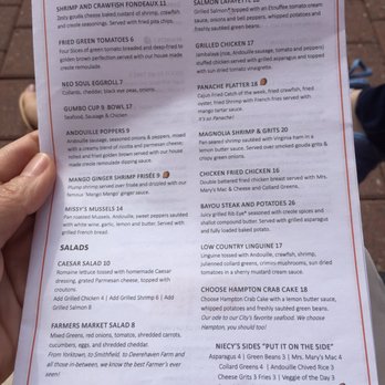Mango Mangeaux - menu 3 - New American Near Me - Hampton, Virginia