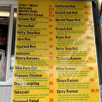 Fatty Tuna Food Truck - a menu for the food truck - Food Trucks Near Me - Orem, Utah