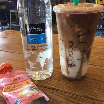 Starbucks - Softball game survival kit. Water and fruit squeeze for player, Iced cinnamon almond milk macchiato for the sports mom-ager! - Coffee & Tea Near Me - Redondo Beach, California Starbucks - Softball game survival kit. Water and fruit squeeze for player, Iced cinnamon almond milk macchiato for the sports mom-ager! - Coffee & Tea Near Me - Redondo Beach, California