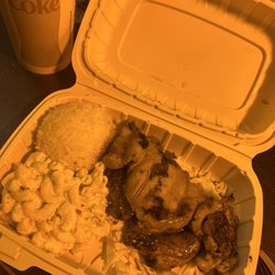 Kurtistown Cafe - Teriyaki chicken mini plate with rice and mac...very good and plenty of food