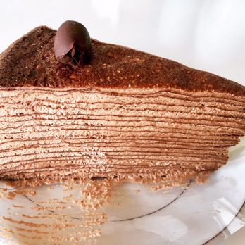 Lady M Cake Boutique - Chocolate Mille crepe - Desserts Near Me - Arlington Heights, Illinois