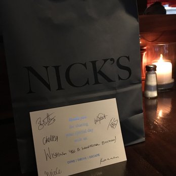 Nick's On 2nd - Birthday Card Signed By The Staff. - New American Near Me - Long Beach, California Nick's On 2nd - Birthday Card Signed By The Staff. - New American Near Me - Long Beach, California