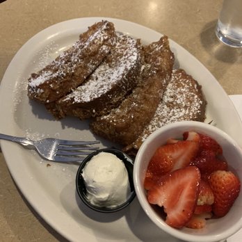 Kristof's Kafe - Strawberry Stuffed French Toast on side - American Near Me - Davie, Florida