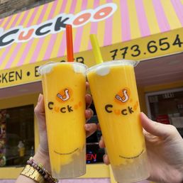 Mango Smoothie with Cheese Cloud