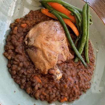 Brasserie Milton - Confit Duck With Puy Lentils, shallots and vegetables - Bars Near Me - Montreal, Quebec