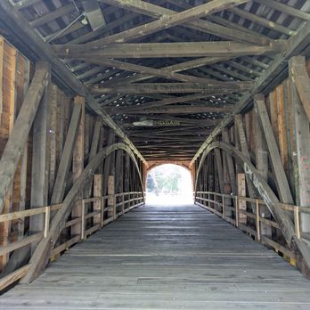 The Longwood Covered Bridge - Historic Longwood Covered Bridge, Connersville - Landmarks & Historical Buildings Near Me - Connersville, Indiana The Longwood Covered Bridge - Historic Longwood Covered Bridge, Connersville - Landmarks & Historical Buildings Near Me - Connersville, Indiana