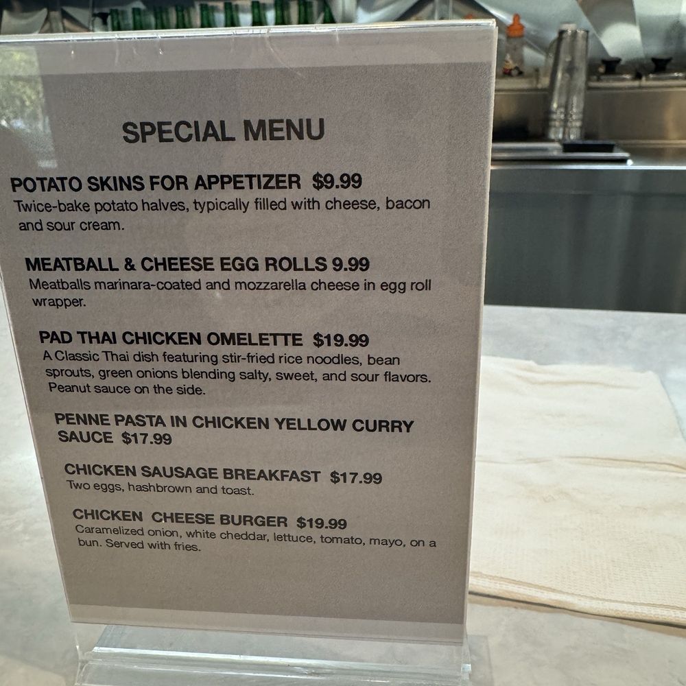 Special menu