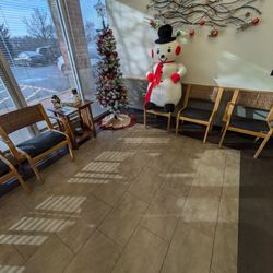 Geneva Family Practice - The lobby at 8AM this morning, they offered him their first available appointment on Friday when he had time.
