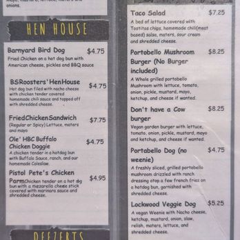 Hillbilly Hot Dogs - Menu - Burgers Near Me - Lesage, West Virginia