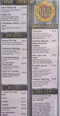 Menu photo 2 Hillbilly Hot Dogs Lesage, WV