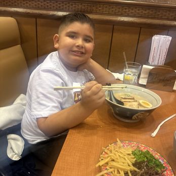 Great Tiger Ramen - Zachary enjoying his Ramen - Ramen Near Me - Long Beach, California Great Tiger Ramen - Zachary enjoying his Ramen - Ramen Near Me - Long Beach, California