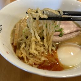 Spicy paitan noodle with extra egg Spicy paitan noodle with extra egg