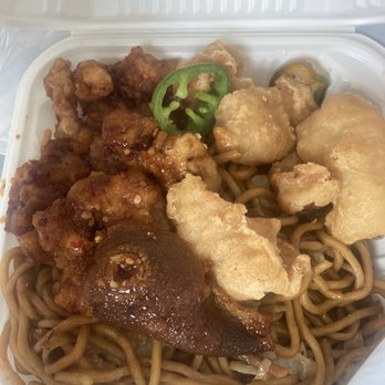 Asia Delight - Something Disgusting That I Didn't Order That Supposedly It Was "Orange Chicken" - Asian Fusion Near Me - San Pablo, California