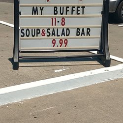 My Buffet - These are signs out front. It's right next to Bob's liquors