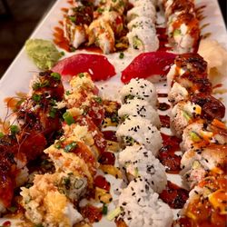 Katana Sushi Bar - Sunflower Roll-L Devil Roll-L scorpion roll golden dragon roll